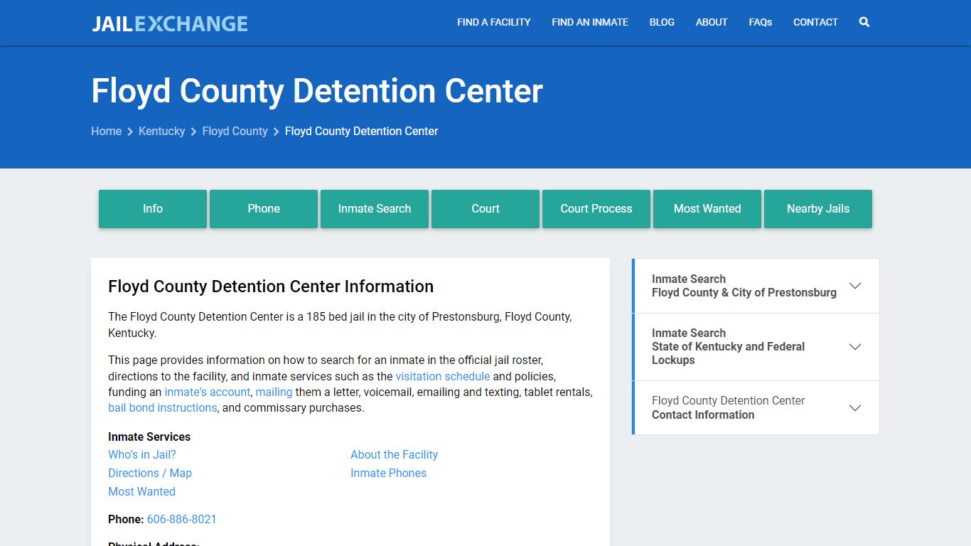 Inmate Visitation - Floyd County Detention Center, KY - Jail Exchange